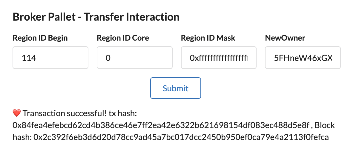 Transfer Interaction